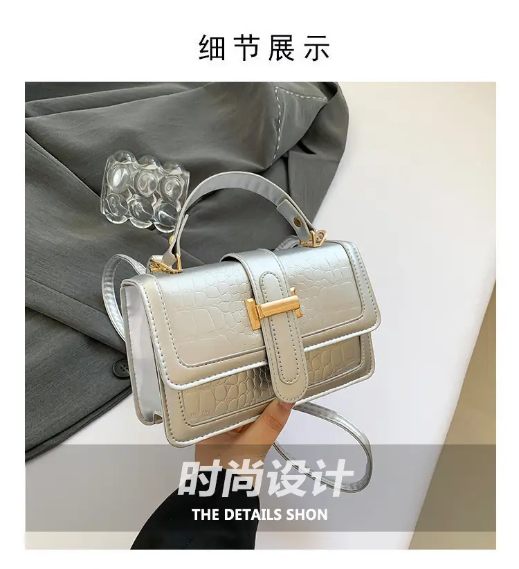 Orange Croc Leather Shoulder Bag for Women 2024 — feature 4
