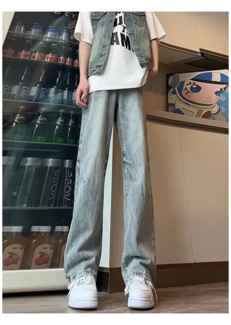 Men's American Style Oversized Jeans Winter Wash — feature 5