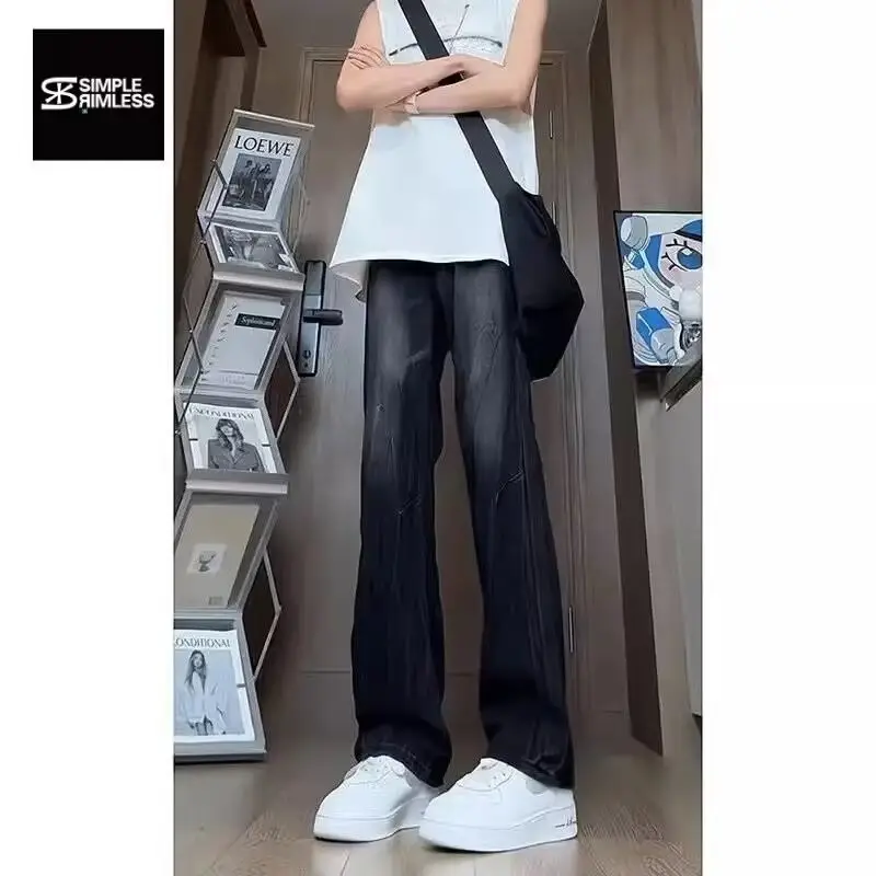 Men's American Style Oversized Jeans Winter Wash - Image 3
