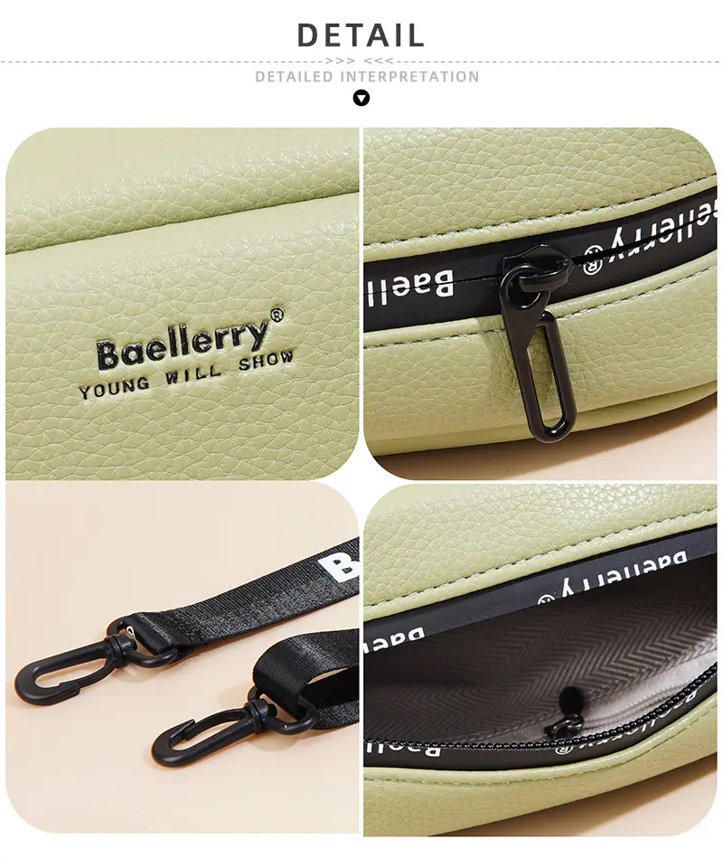 Baellerry Women's Green Crossbody Bag Large Capacity — feature 16