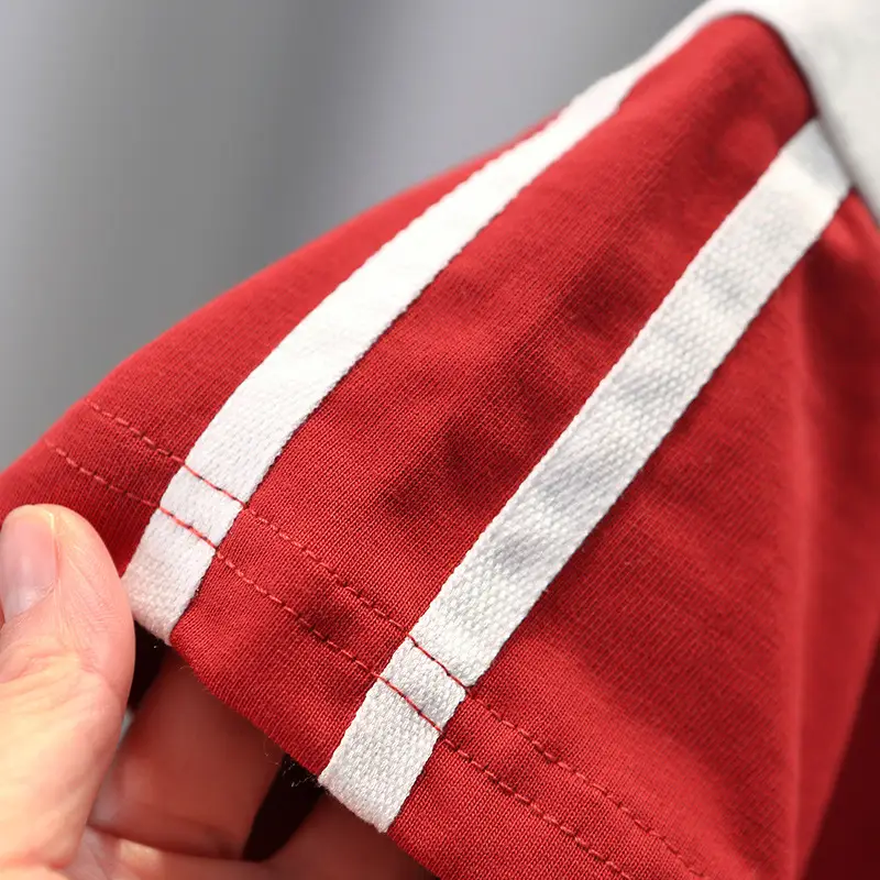Boys Red Polo Shirt Summer 2024 New Style - Image 4