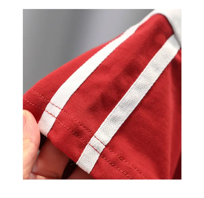 Boys Red Polo Shirt Summer 2024 New Style — feature 11