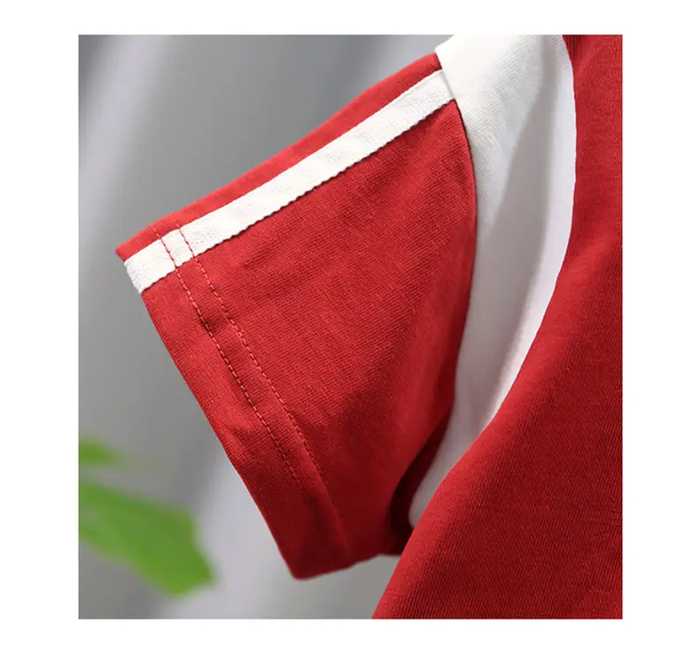 Boys Red Polo Shirt Summer 2024 New Style — feature 9