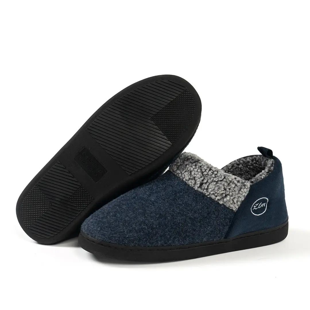 Cross-border winter new cotton slippers indoor Baotou fleece-lined warm non-slip home couples plush slippers wholesale — feature 13