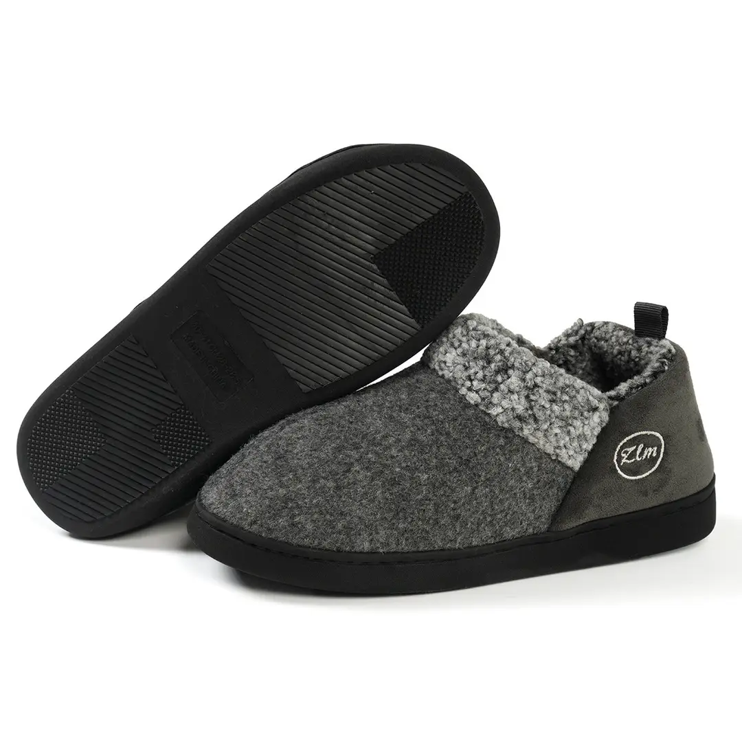 Cross-border winter new cotton slippers indoor Baotou fleece-lined warm non-slip home couples plush slippers wholesale — feature 16