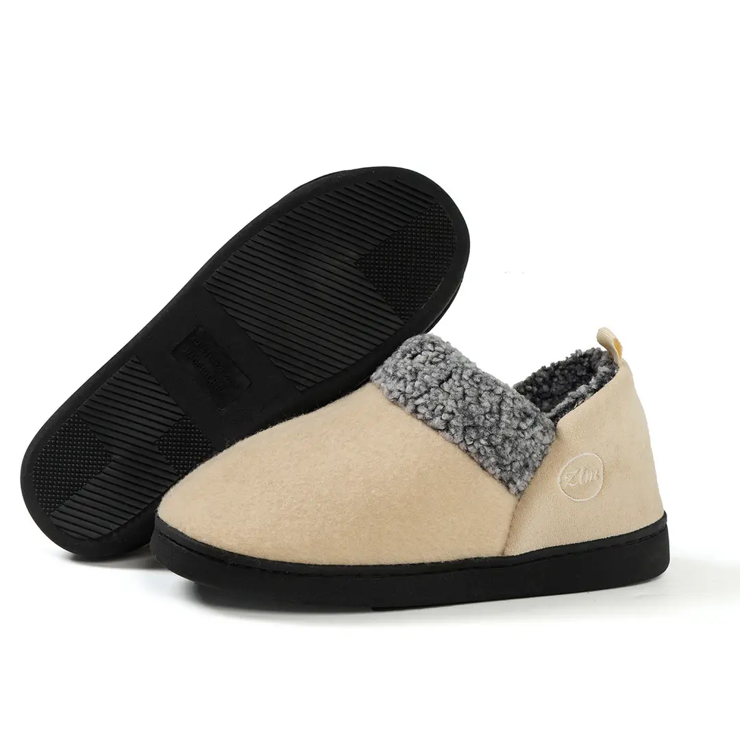 Cross-border winter new cotton slippers indoor Baotou fleece-lined warm non-slip home couples plush slippers wholesale — feature 17