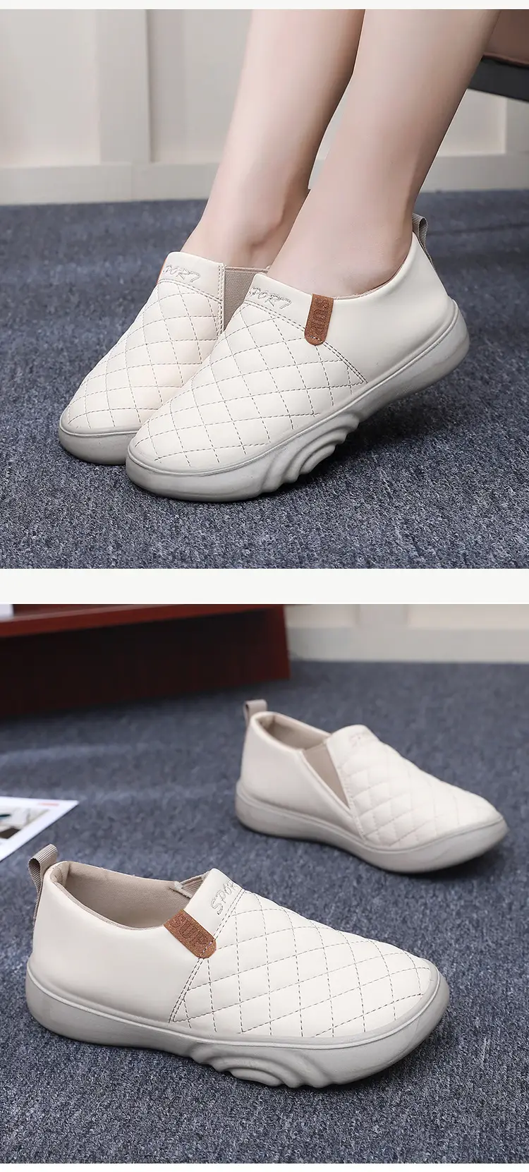 2025 Autumn New Old Beijing Cloth Shoes Women's Shoes Soft Sole Anti-Slip Middle-Aged and Elderly Mom Shoes Fashionable and Easiest for Match Beanie Shoes — feature 13