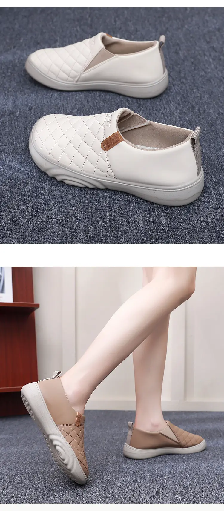 2025 Autumn New Old Beijing Cloth Shoes Women's Shoes Soft Sole Anti-Slip Middle-Aged and Elderly Mom Shoes Fashionable and Easiest for Match Beanie Shoes — feature 14