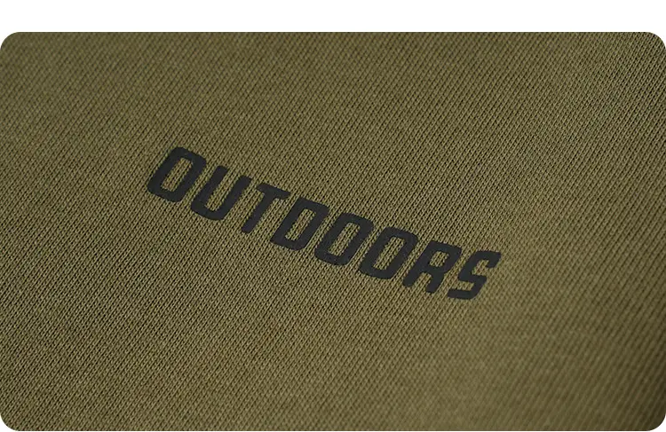 Kids Outdoor Hooded T-Shirt Set Green Brown — feature 26