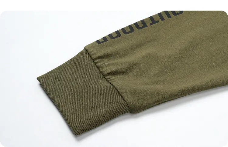 Kids Outdoor Hooded T-Shirt Set Green Brown — feature 27