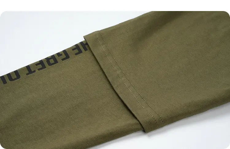 Kids Outdoor Hooded T-Shirt Set Green Brown — feature 28