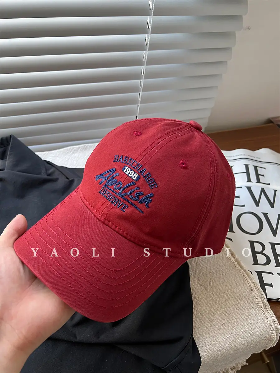 American Big Head Wai Face Small Baseball Cap for Men - Image 7