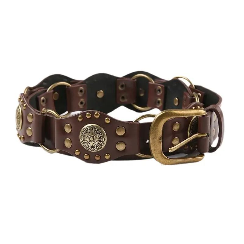 Black Rhinestone Belt for Women Vintage Western Style