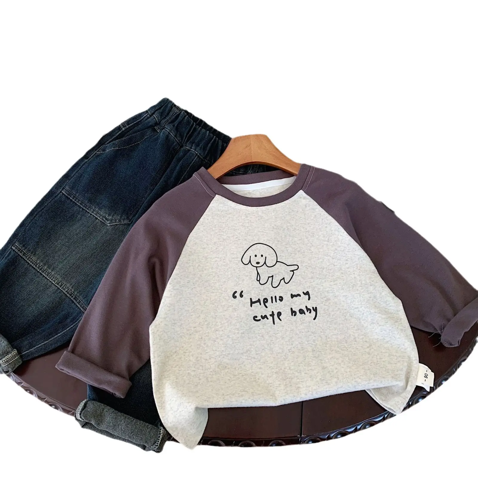 Boys Raglan Sleeve T-Shirt with Cute Print