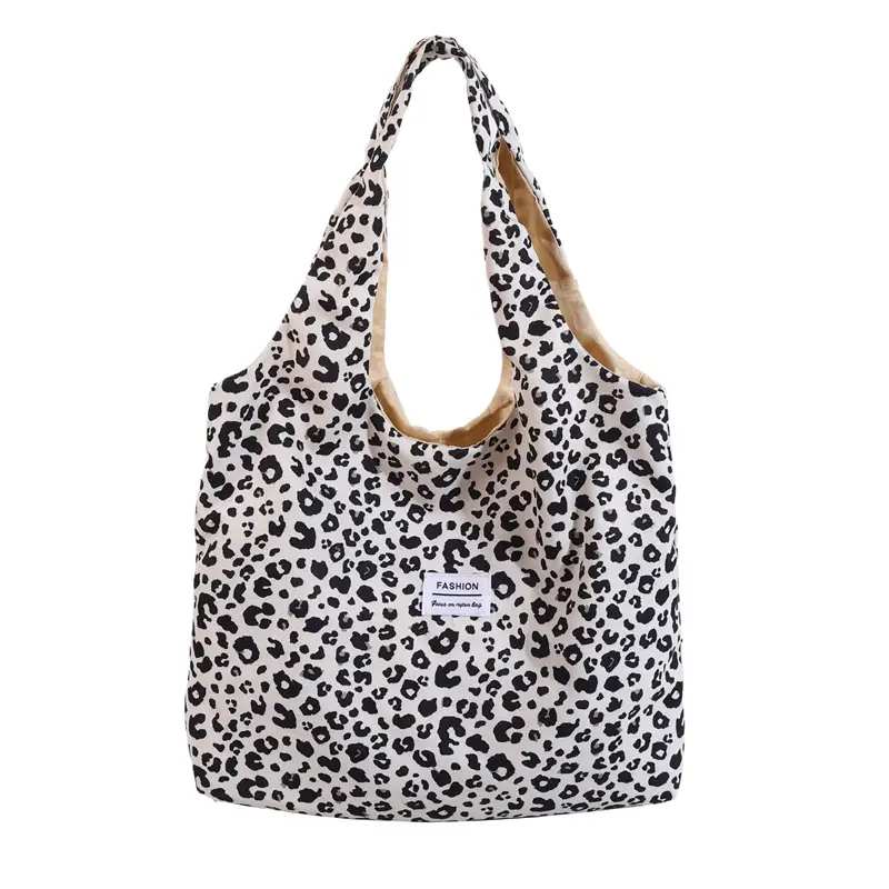 Vintage Leopard Print Large Capacity Women's Tote Bag - Image 8
