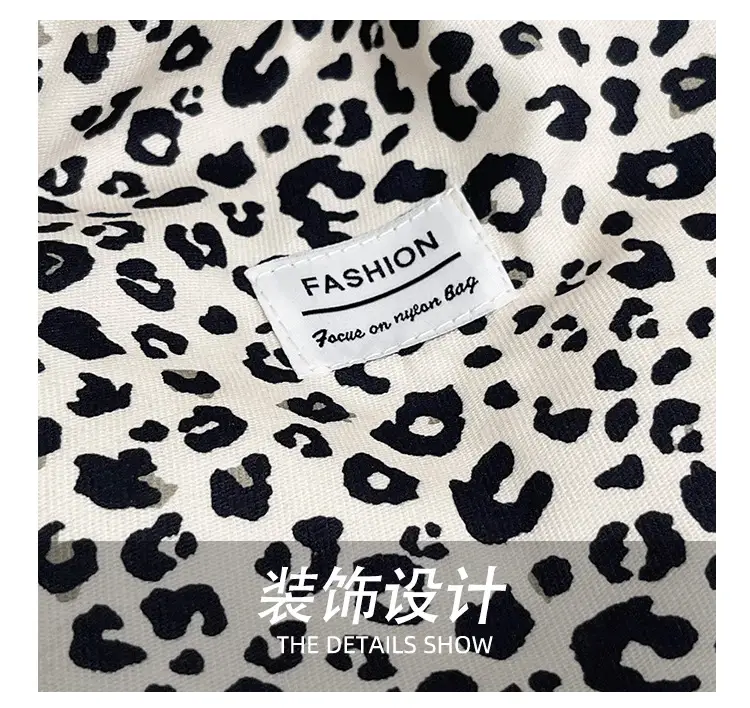 Vintage Leopard Print Large Capacity Women's Tote Bag — feature 6