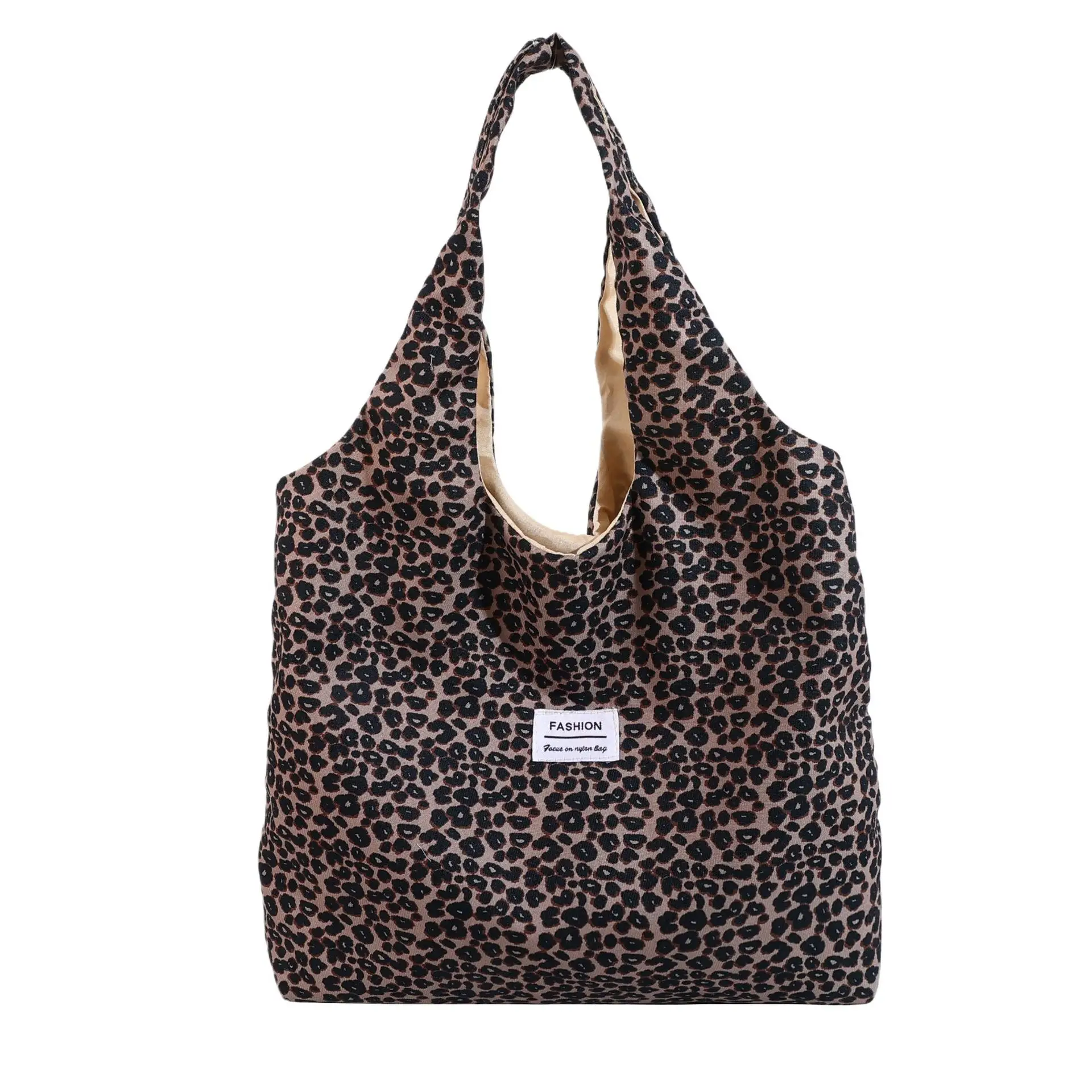 Vintage Leopard Print Large Capacity Women's Tote Bag - Image 2