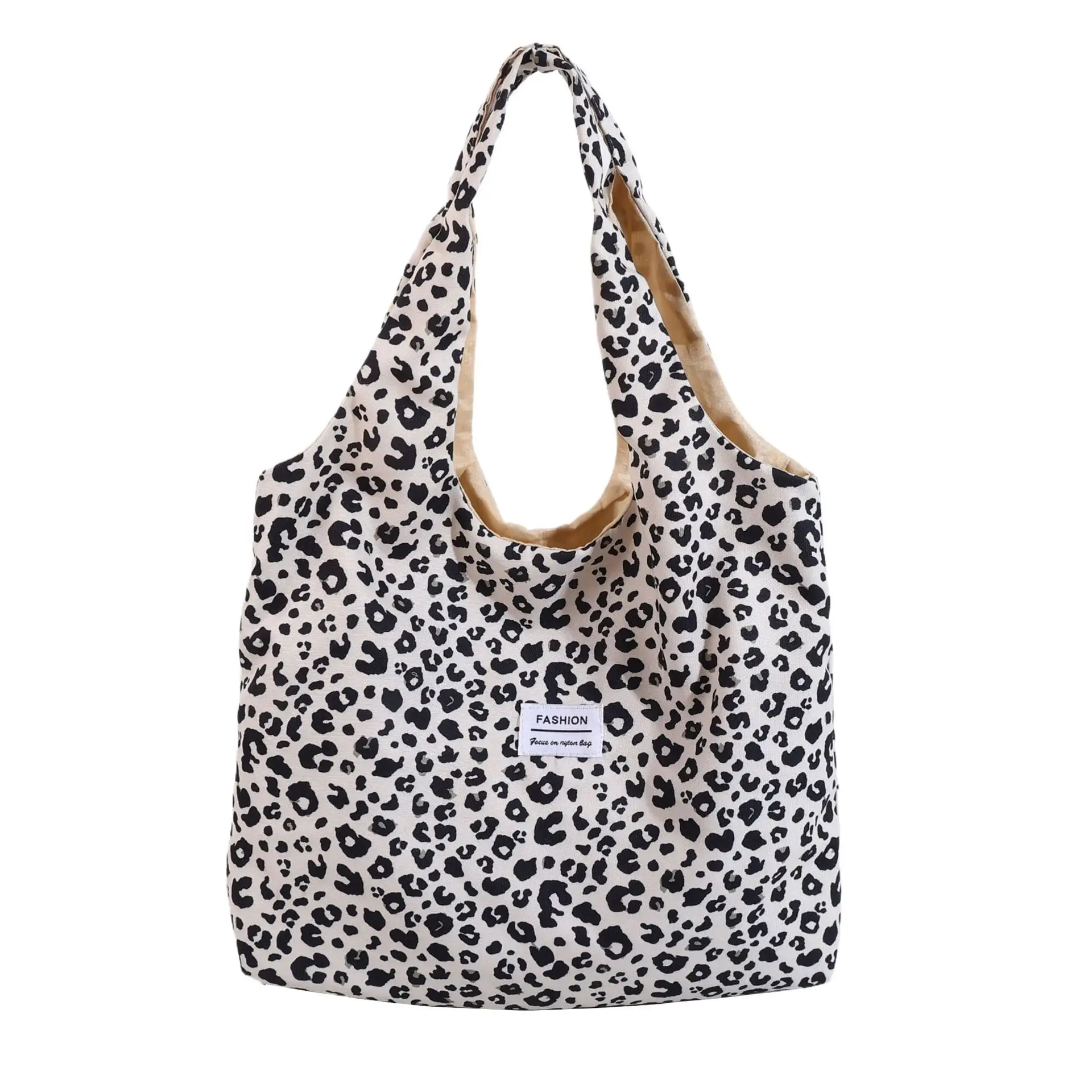 Vintage Leopard Print Large Capacity Women's Tote Bag - Image 3