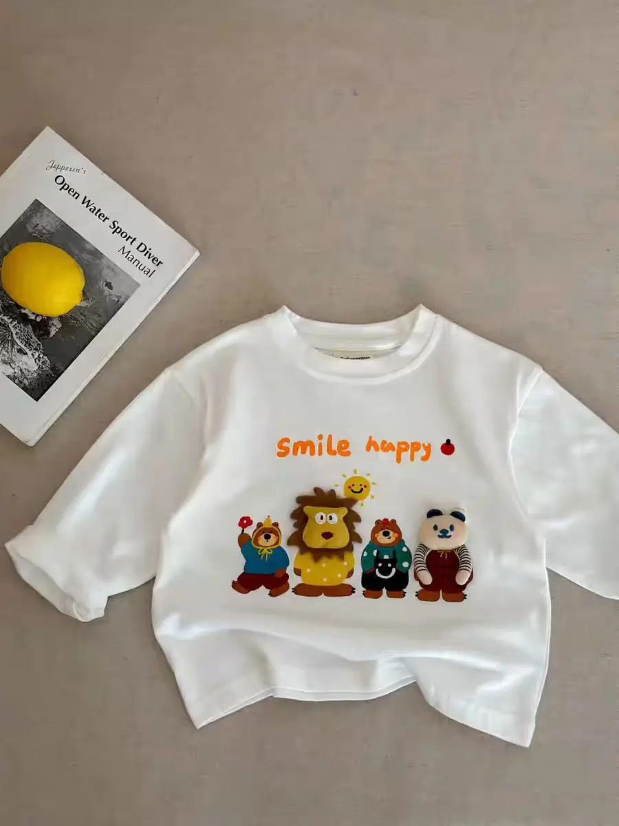 Children's Cartoon T-Shirt White Long Sleeve 2024 — feature 11