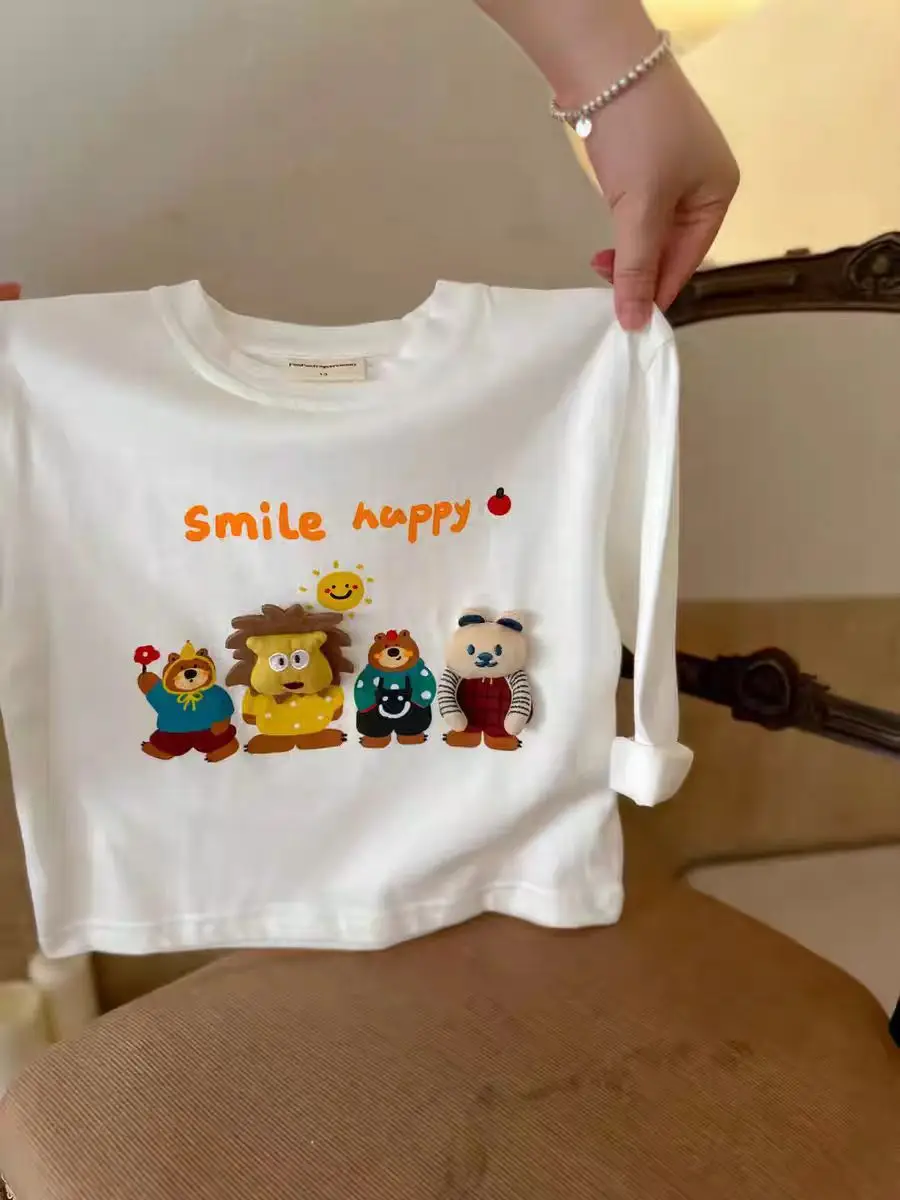 Children's Cartoon T-Shirt White Long Sleeve 2024 — feature 12