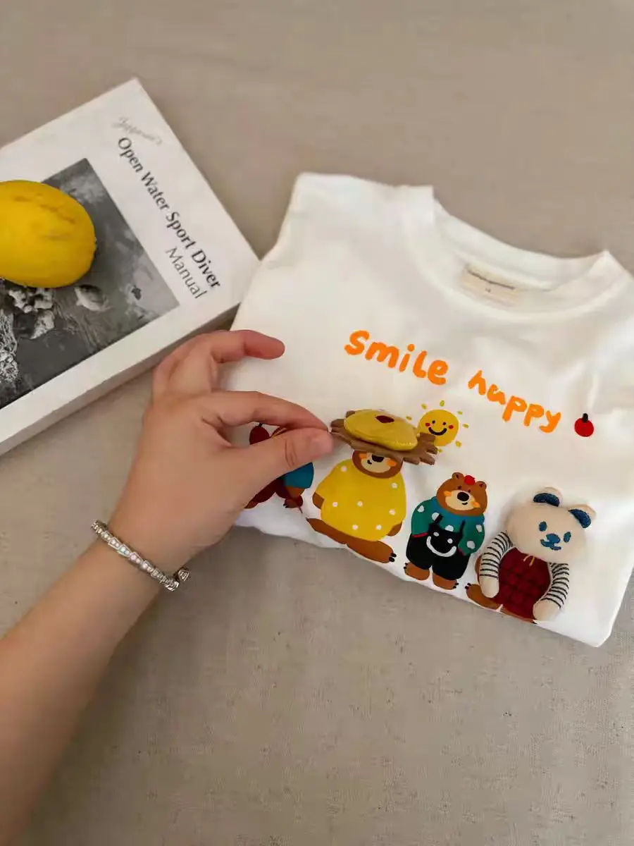 Children's Cartoon T-Shirt White Long Sleeve 2024 — feature 6