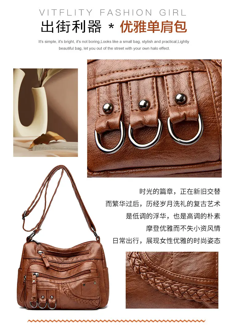 Women's Brown Crossbody Bag 2026 New Style — feature 3