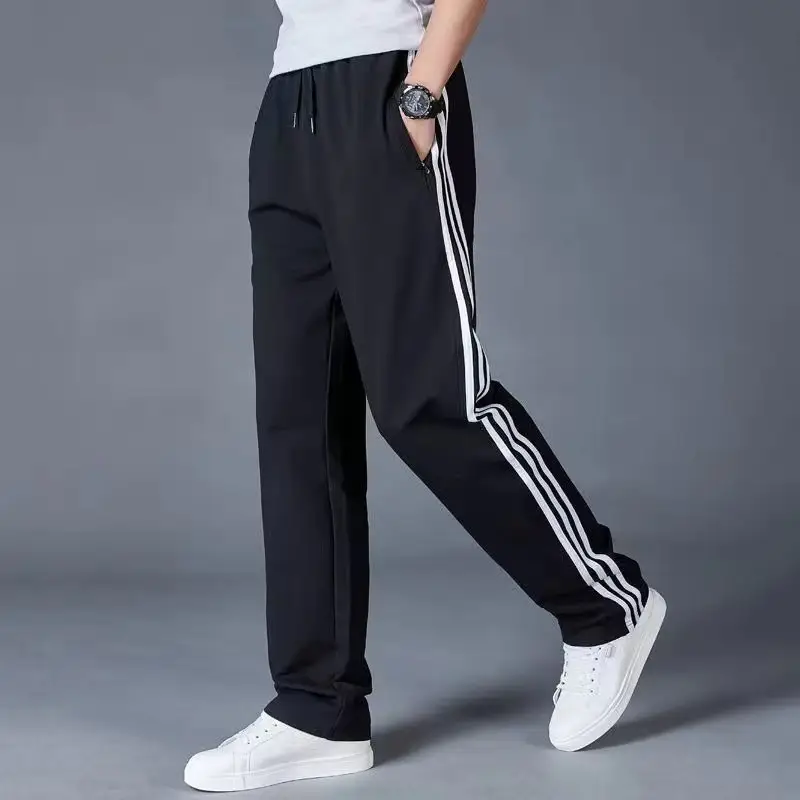 Men Navy Blue 3-Stripes Track Pants — feature 14