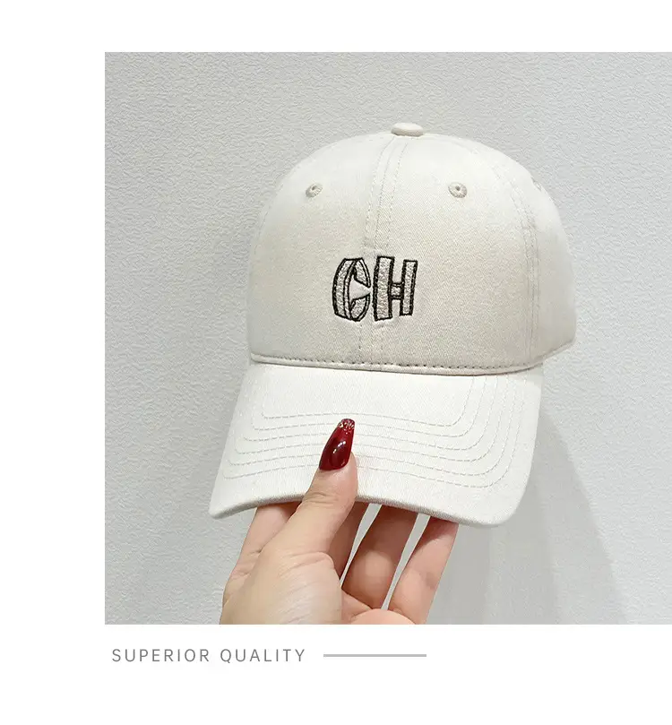 Korean-style Embroidered Baseball Cap Black — feature 9
