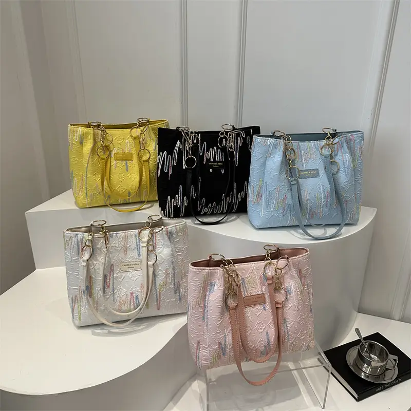 Pink Printed Shoulder Bag for Women