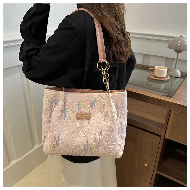 Pink Printed Shoulder Bag for Women — feature 26