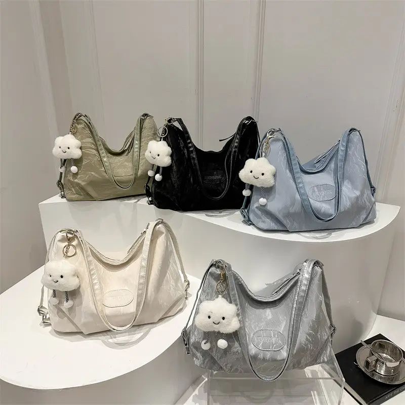 2024 Grey Shoulder Bag for Women Large Capacity - Image 11