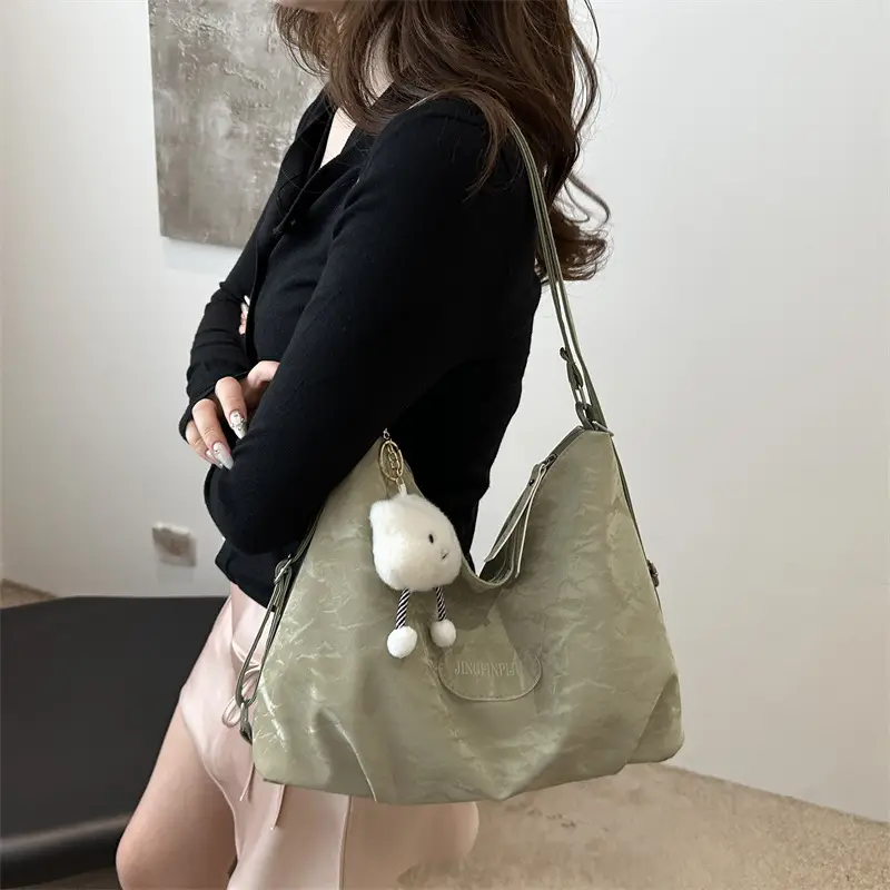 2024 Grey Shoulder Bag for Women Large Capacity - Image 12