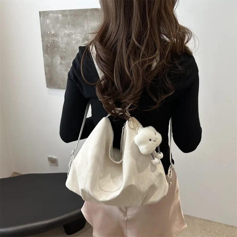 2024 Grey Shoulder Bag for Women Large Capacity - Image 14