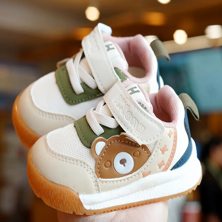 Toddler Shoes Spring Autumn Beginner 1-2Yr Anti Drop Non Slip Mesh