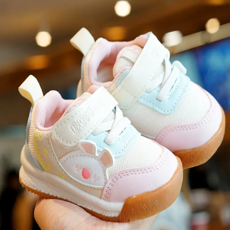Toddler Shoes Spring Autumn Beginner 1-2Yr Anti Drop Non Slip Mesh
