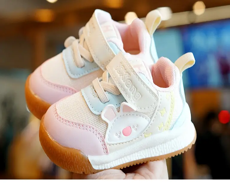 Toddler Shoes Spring Autumn Beginner 1-2Yr Anti Drop Non Slip Mesh — feature 9