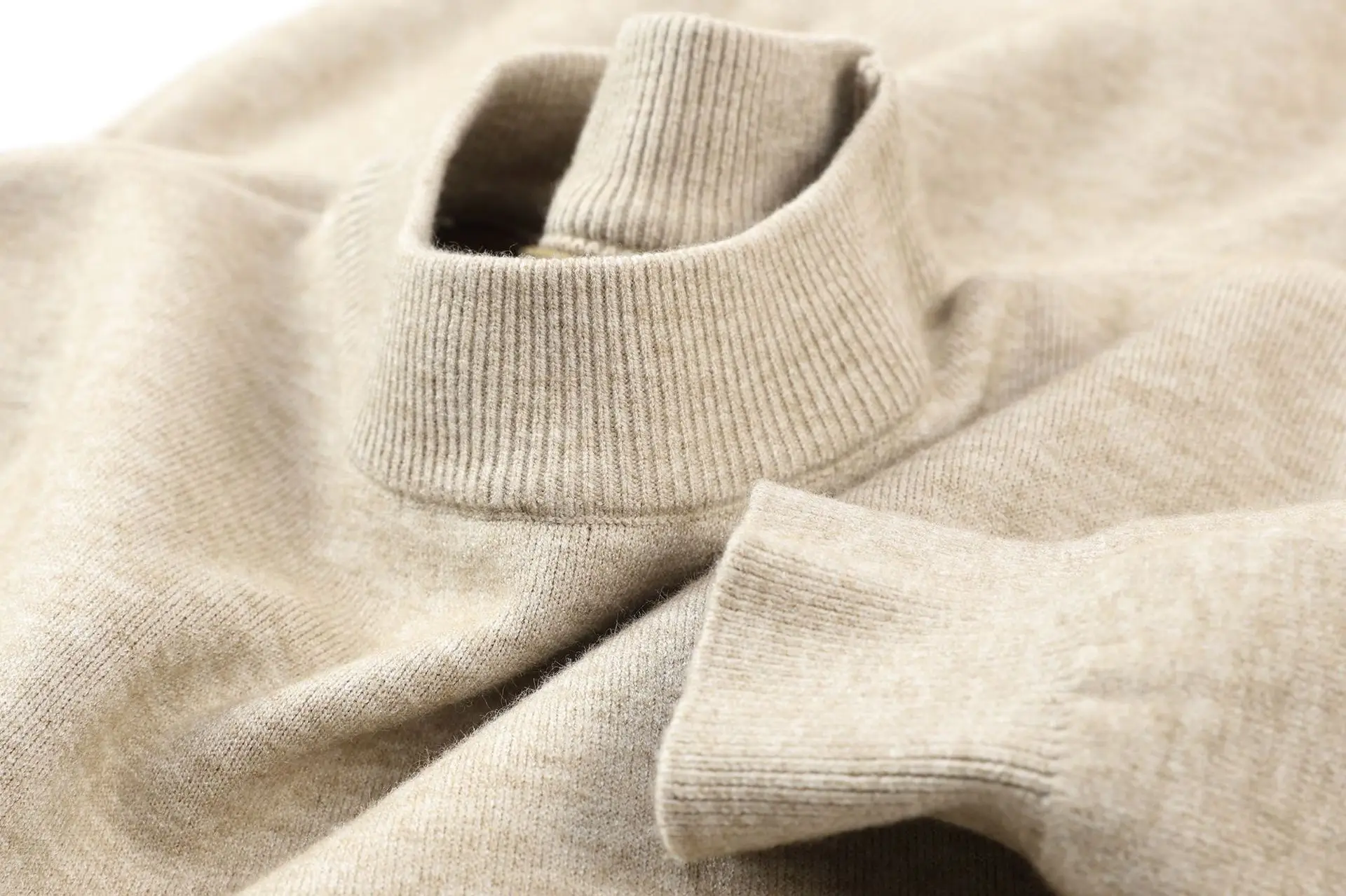 Men's Navy Slim Fit Semi-High Collar Sweater — feature 19