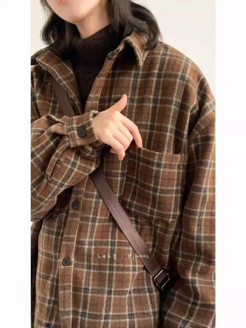 Winter Vintage Striped Oversize Jacket Boys Girls College Style - Image 4
