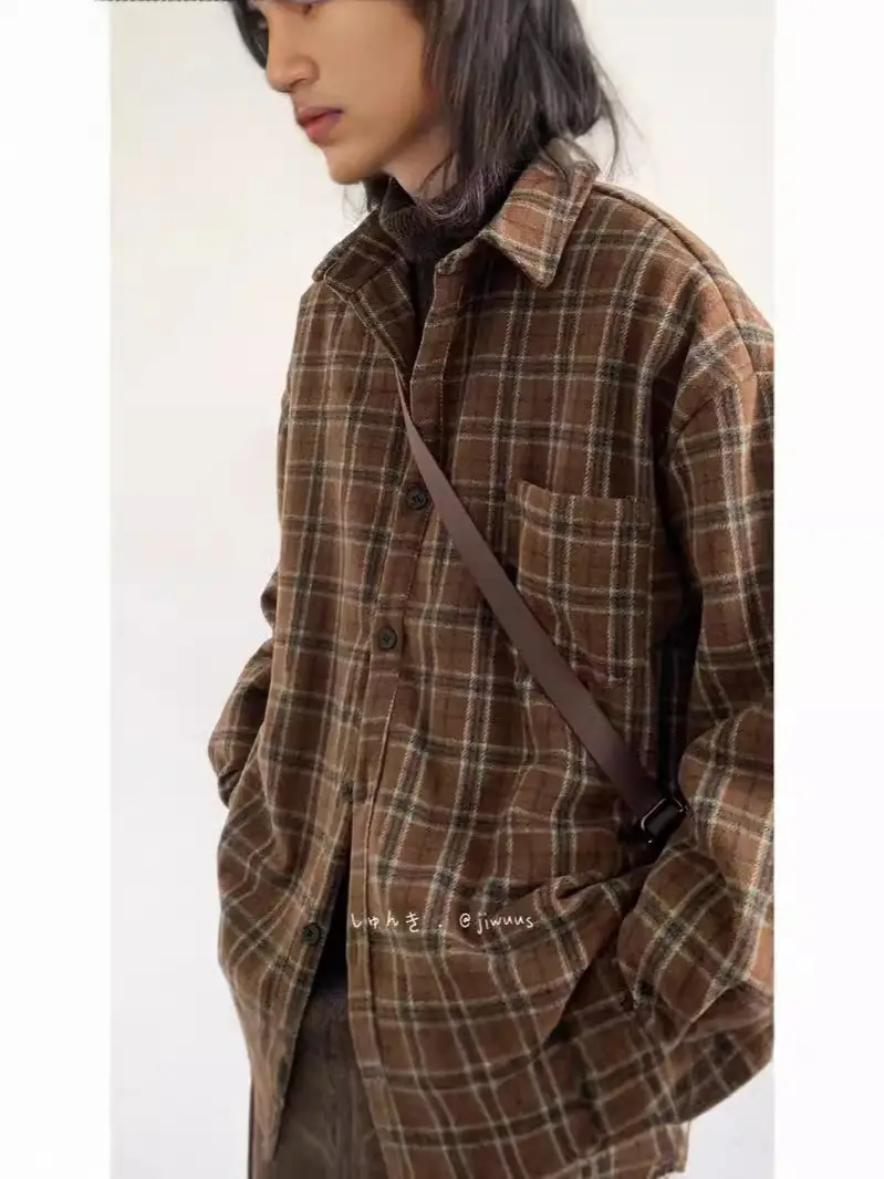 Winter Vintage Striped Oversize Jacket Boys Girls College Style - Image 5