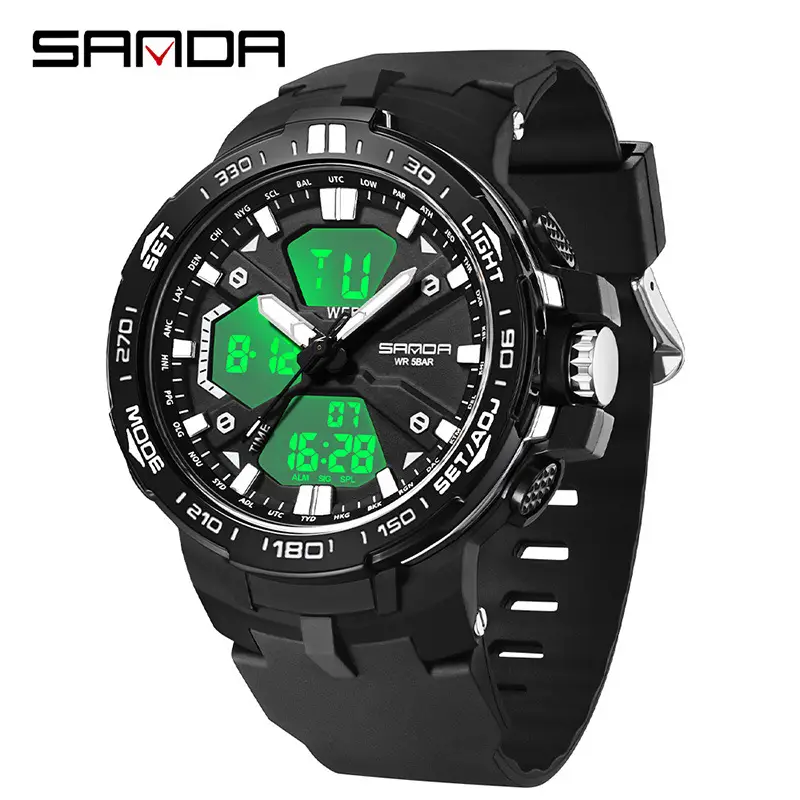 Sanda Multi-Function Waterproof Watch for Students - Image 2
