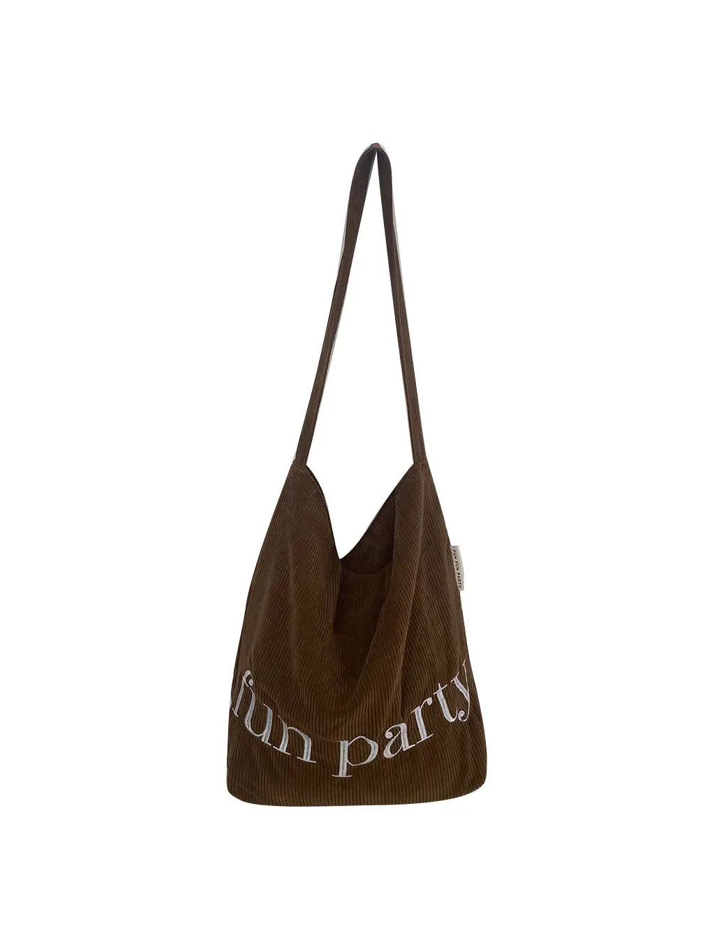 Korean Style Letter Shoulder Bag Large Capacity New Corduroy Canvas - Image 9