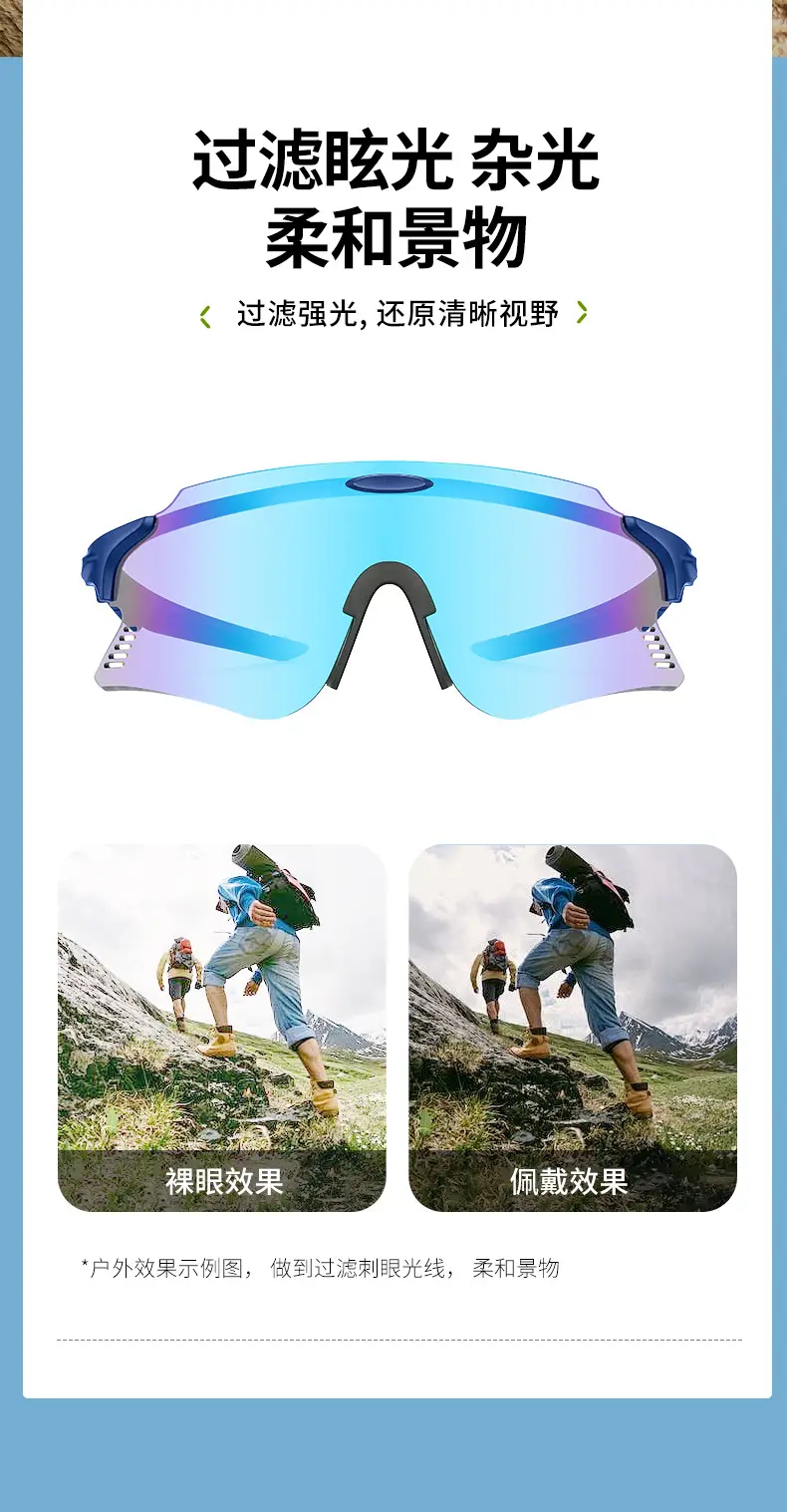 Anti-UV Cycling Goggles with Interchangeable Lenses — feature 23