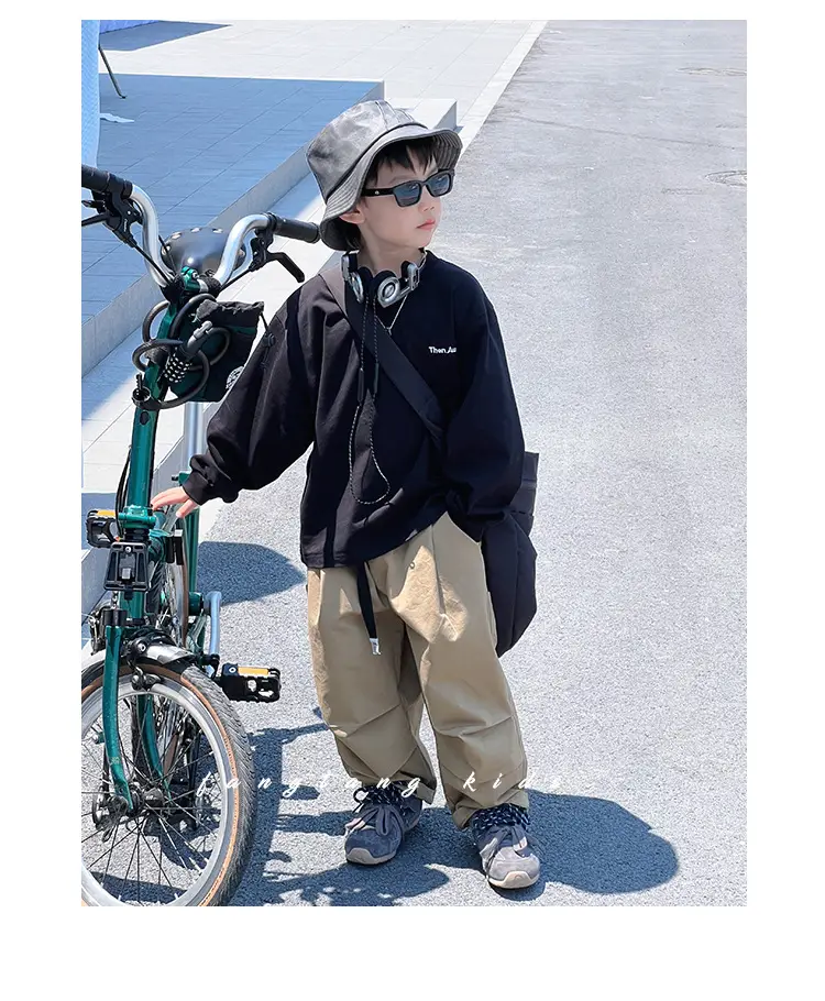 Kids Long Sleeve T-Shirt 2025 Medium Large Pure Cotton — feature 16