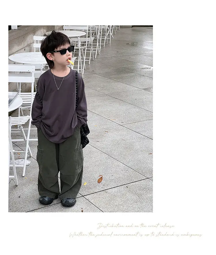 Kids Long Sleeve T-Shirt 2025 Medium Large Pure Cotton — feature 7