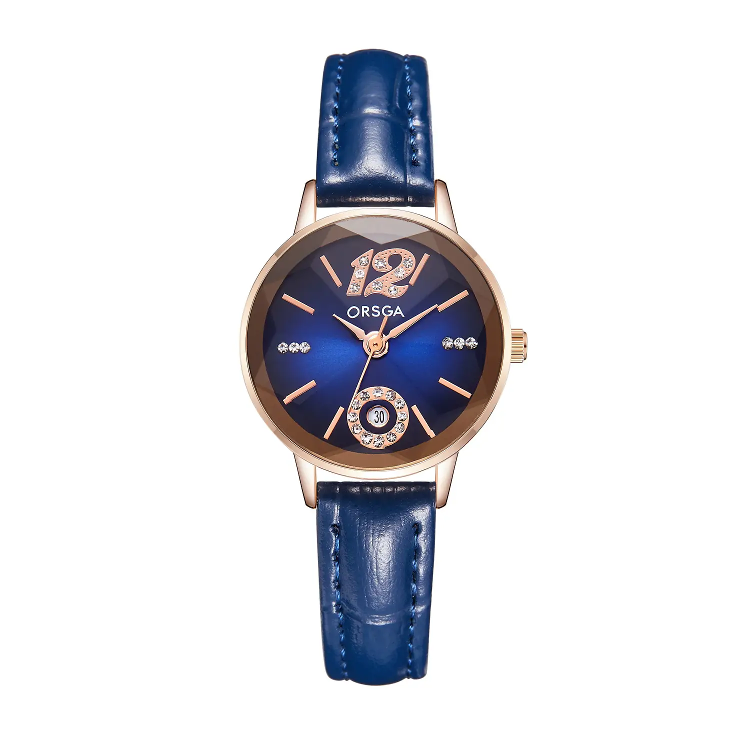 Orsga Diamond Encrusted Women's Watch Rose Gold Waterproof - Image 6
