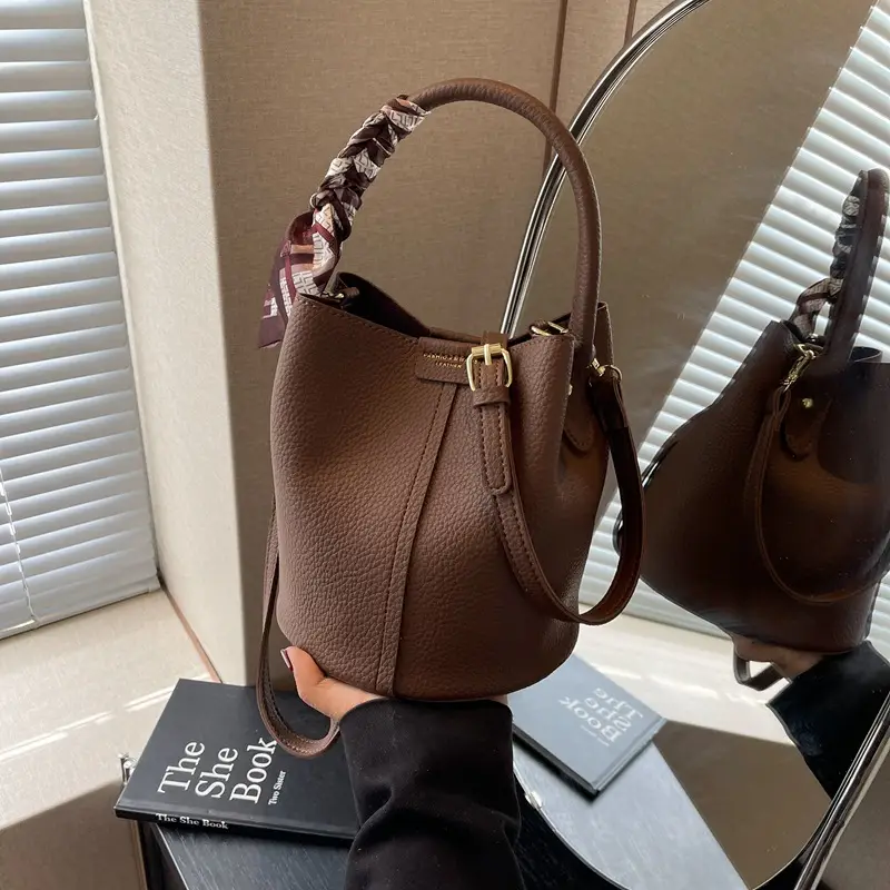 Brown Korean-style Shoulder Bag for Women - Image 4