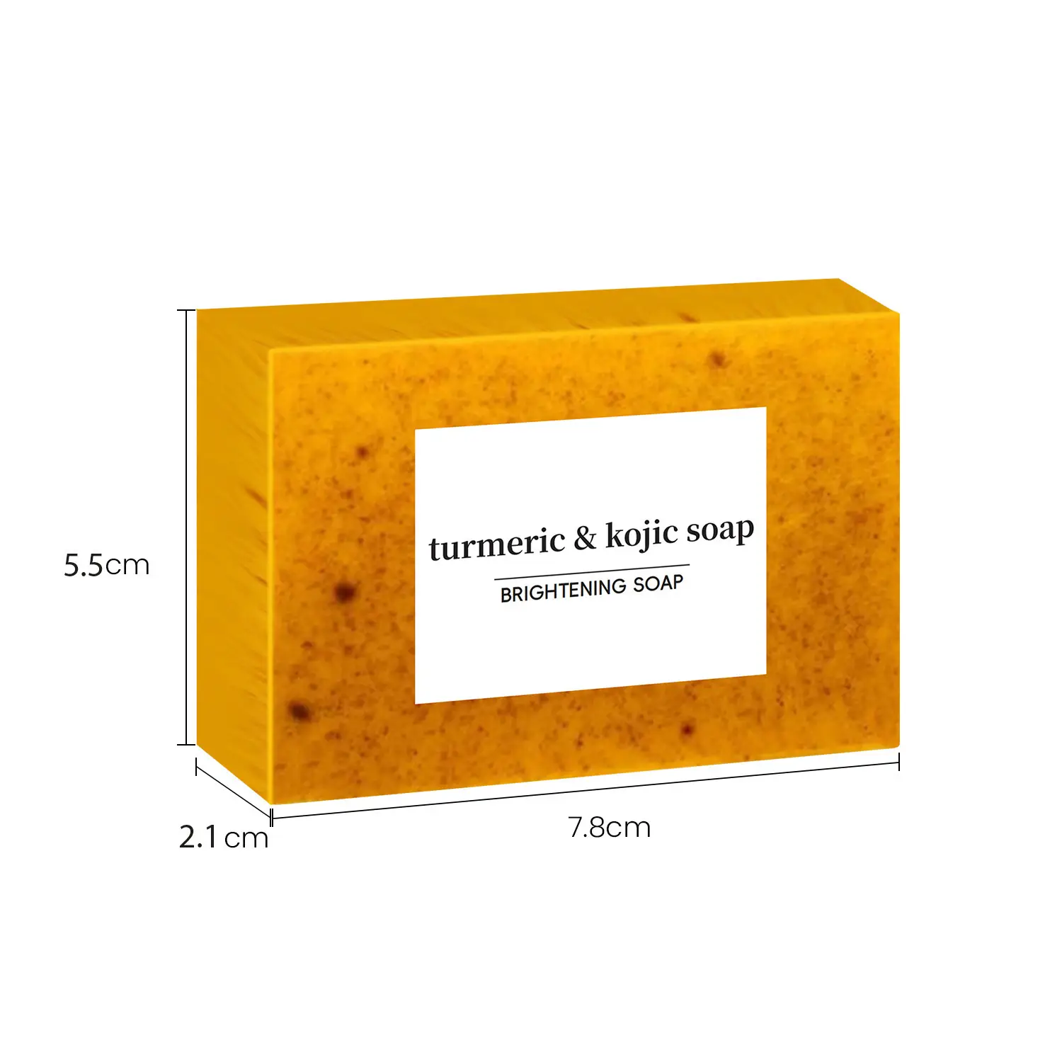 Cross-border explosions turmeric soap kojic acid soap lemon turmeric soap cleaning bath face handmade soap ginger particles soap