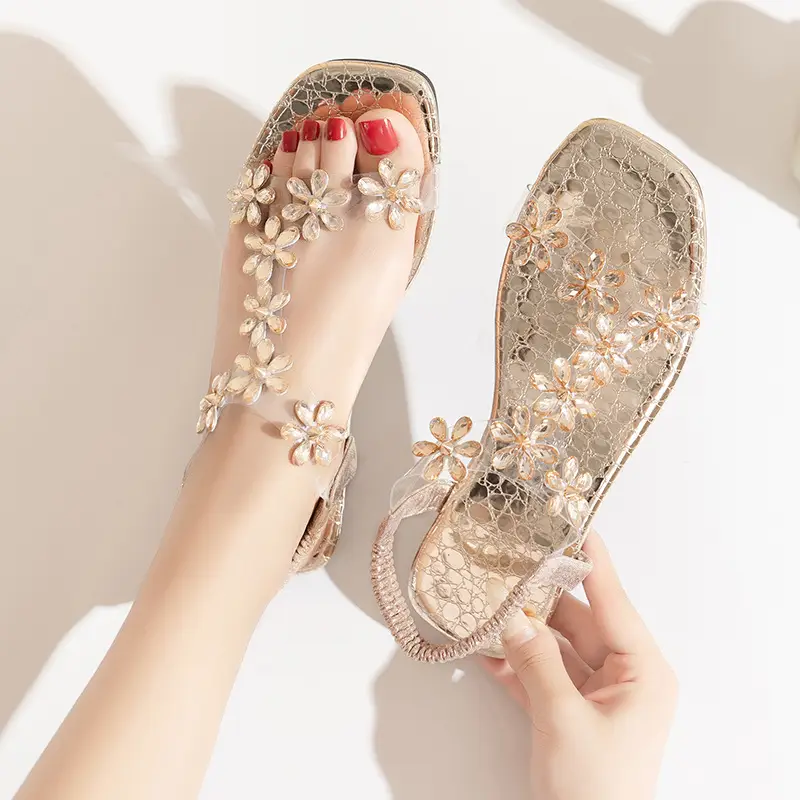 Fairy-Style Transparent Belt Flat Sandals 2025 - Image 6