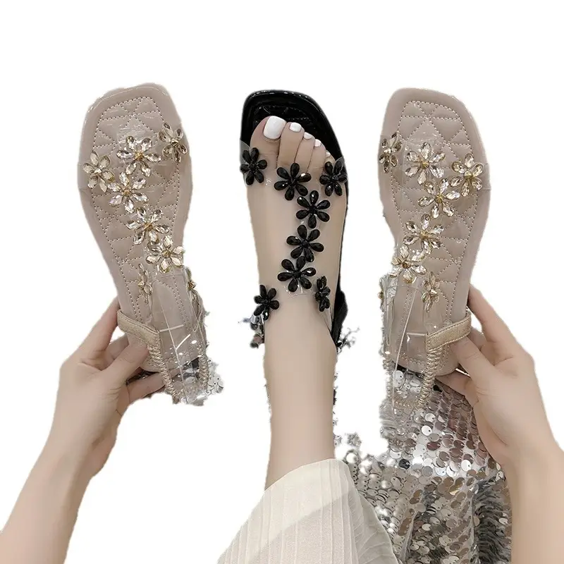 Fairy-Style Transparent Belt Flat Sandals 2025 - Image 9