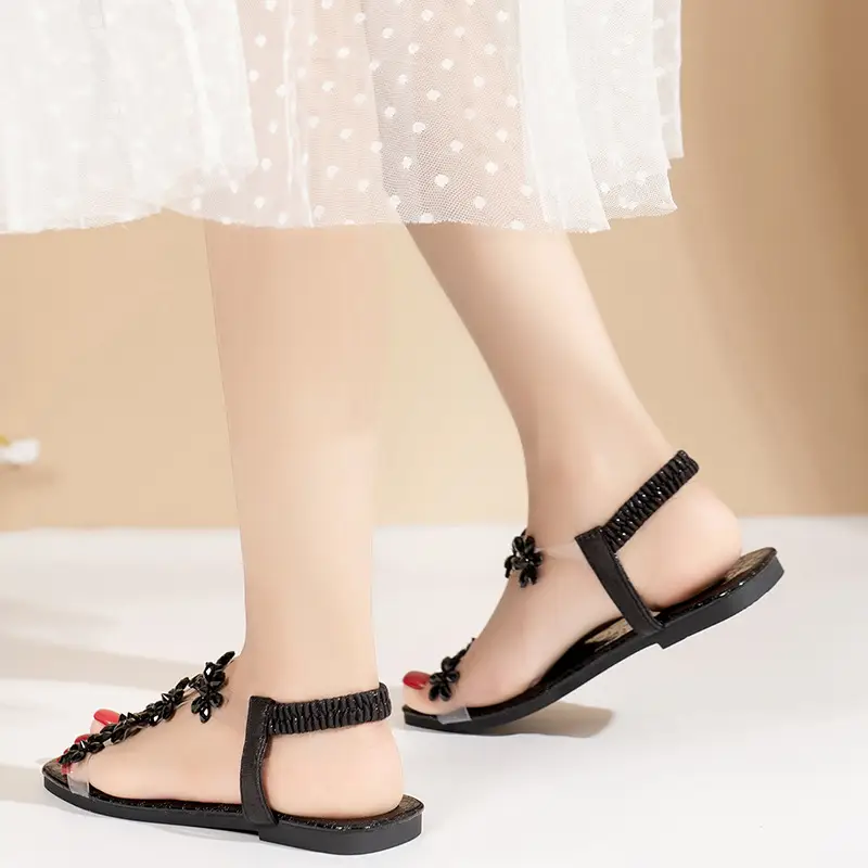 Fairy-Style Transparent Belt Flat Sandals 2025 — feature 16